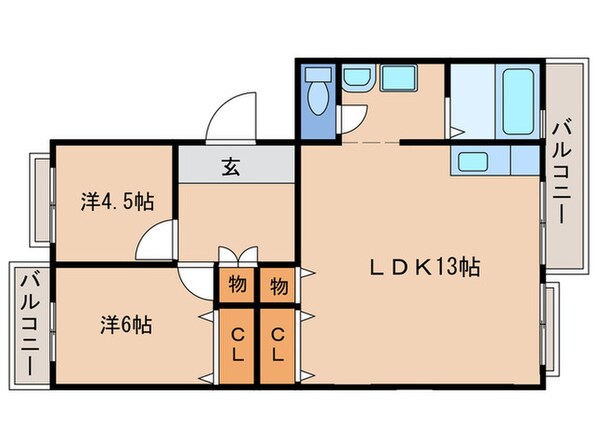 リトルアイランドの物件間取画像